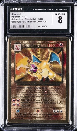2021 POKEMON CELEBRATIONS CLASSIC COLLECTION #4 CHARIZARD CGC 8