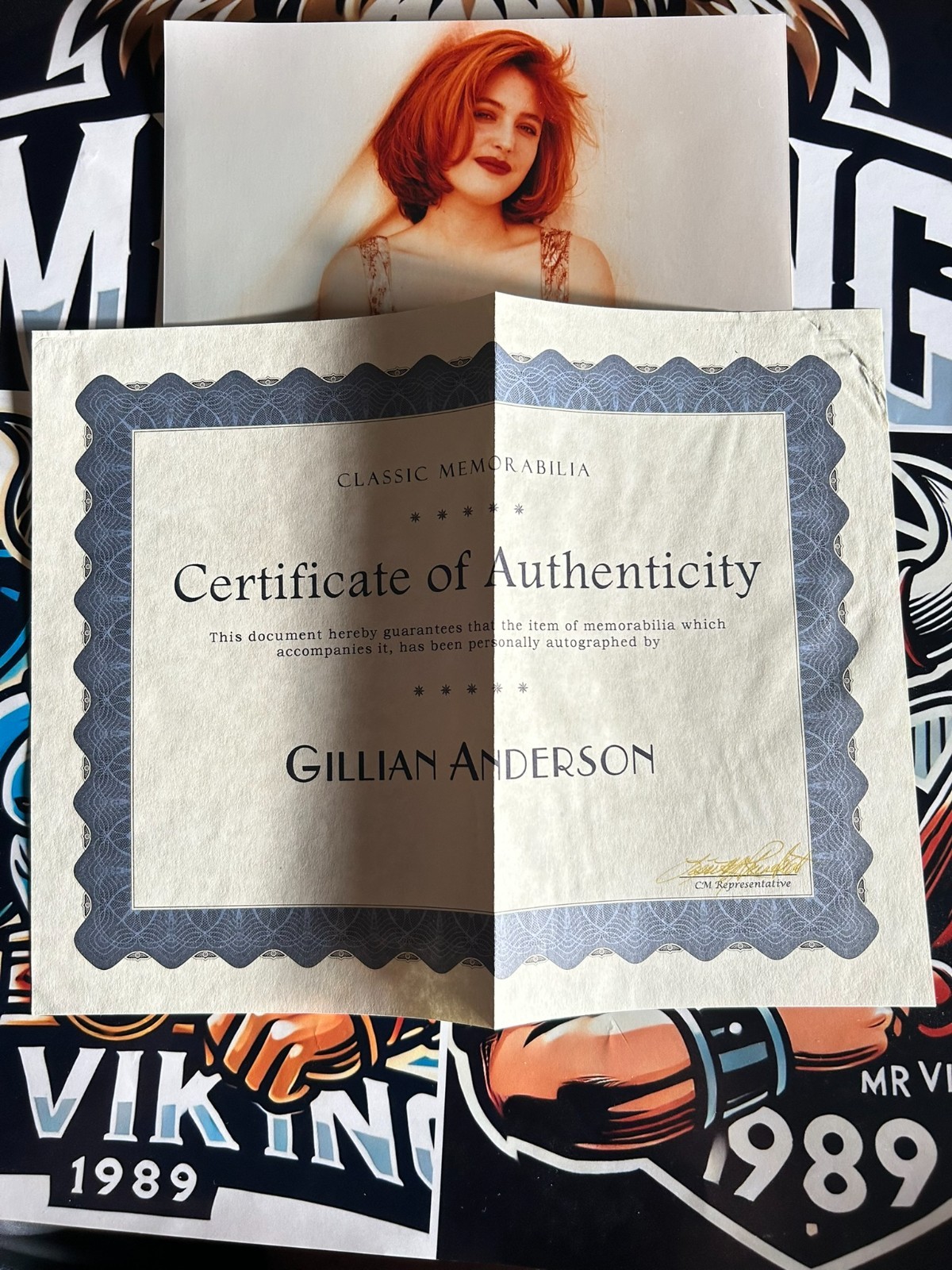 Gillian Anderson Hand Signed 8x10 W/Coa image 2