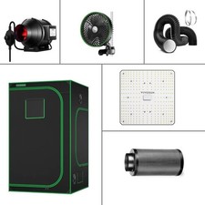 VIVOSUN grow tent kit w/Lumalight  Led grow light Inline fan kit 4/6/8 inch