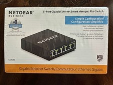NETGEAR GS305 5 PORT GIGABIT ETHERNET Smart Manage Plus Switch