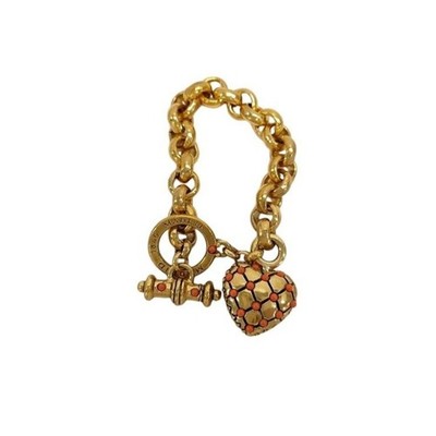 LOEWE Damen Herz Armband in Gold Metall