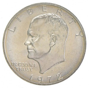 1972-S Eisenhower Dollar 40% SILVER - BU Unc MS (1 coin) *8112