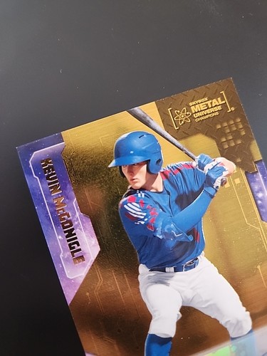 2024 Skybox Metal Universe Gold #63 Kevin McGonigle autógrafo automático novato RC/25 - Imagen 3 de 9