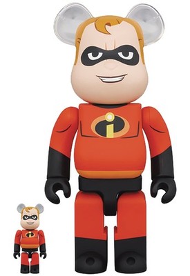 Be@RBRICK Mr.INCREDIBLE 100% & 400% Bearbrick Figur Medicom Spielzeug Neu Box