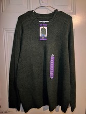 GAP Men  s Wool Blend Crew Neck Sweater XXL Green Long Sleeve NWT