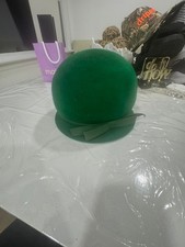 Classic Green Bowler Hat with Ribbon Band