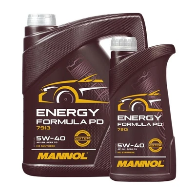 MANNOL Huile Moteur Semi-Synthétique 5W-40 Formula PD MB 229.51 ACEA C3, 6 L - Photo 1/4