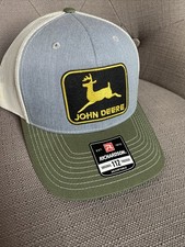 Vintage John Deere patch on Richardson 112 Snapback Trucker Hat Cap
