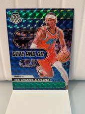 2024-25 Panini Mosaic - Give and Go Shai Gilgeous-Alexander #2 Green Prizm