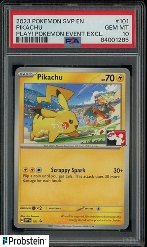 2023 POKEMON SVP EN-SV BLACK STAR PROMO #101 PIKACHU PSA 10