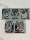 2025 Select 5 Card New York Giant Lot NFL Jaxson Dart Cam Skattebo Carter ++