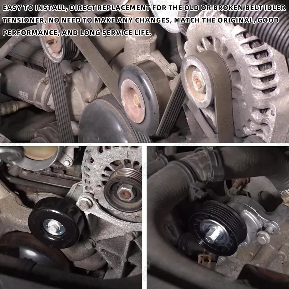 Serpentine Belt Drive Component Kit For 2003-2008 Chevy GMC Cadillac Hummer Foto 3 de 4