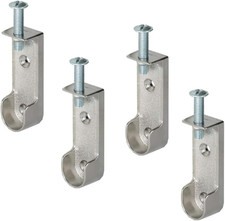 Porta Aste per Armadi a Soffitto | 4 Pezzi Porta Aste per Abiti in Metallo | Ova