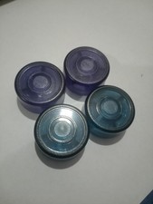 4x Violet And Indigo Guitar Pedal FX Toppers Set For FX Pedals