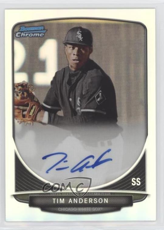 2013 Bowman Draft Chrome Prospect Auto Refractor Tim Anderson #BCA-TA Auto b7i
