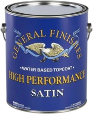 General Finishes High Performance Water Based Topcoat, 1 Gallon, Satin