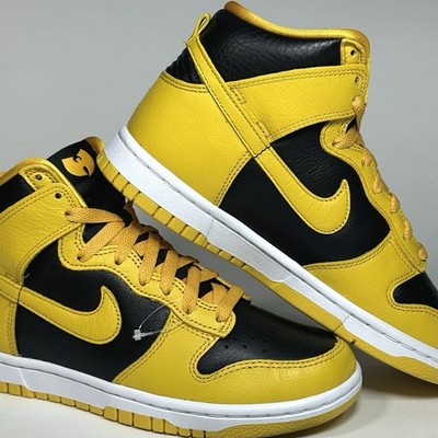 Nike Dunk High Wu Tang Blk Pollen Yellow Wht HJ4320-001 Mens sz 5.5 Womens sz 7