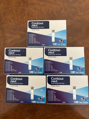 New Sealed Contour Next Test Strip  5 Box s  @ 500  Counts Exp 2027