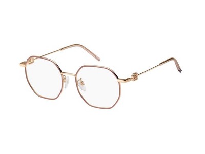 Tommy Hilfiger TH 2168 EYR 53 Brille Brillenfassung Brillengestell Rosa Gold 139