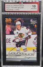 24-25 Upper Deck Frank Nazar Young Guns Rookie 🚨🚨🚨 KSA 10 Gem Mint 