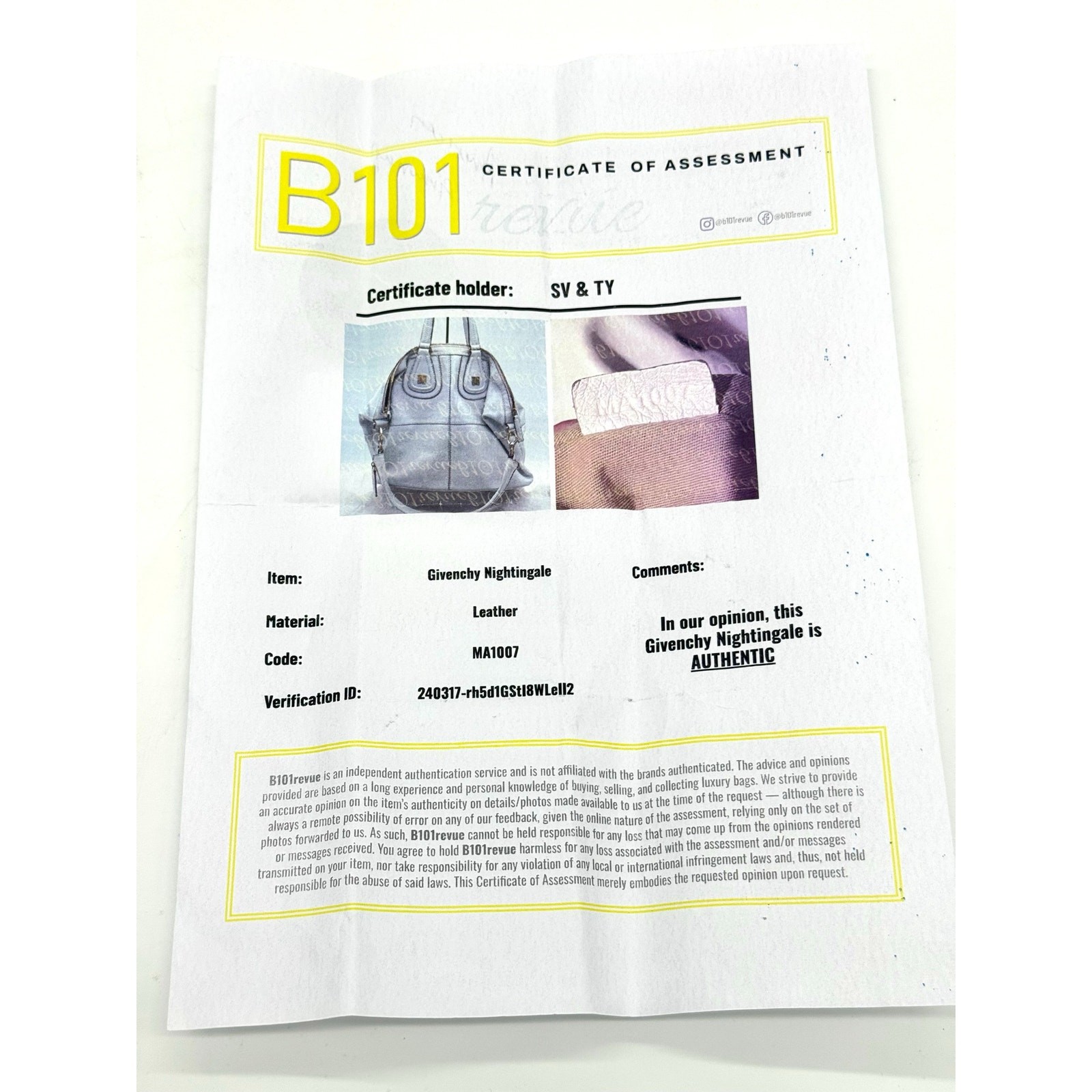 Copied - Authenticated Givenchy Nightingale White… - image 13