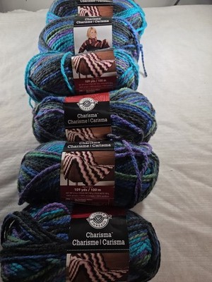 6 Skein Loops & Threads Charisma Yarn Northern Lights Bulky 5 Same Dye Lot