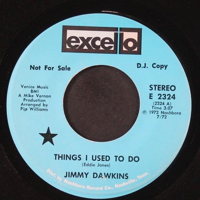 JIMMY DAWKINS: put it on the hawg / things i used to do EXCELLO 7'' Single 45 RPM