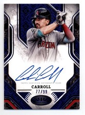 2025 Topps Tier One Prime Performers Autographs Corbin Carroll Blue 77/99