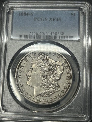 1884 S Morgan $1 Dollar PCGS XF45 Unique Circulated Tougher Semi Key Date