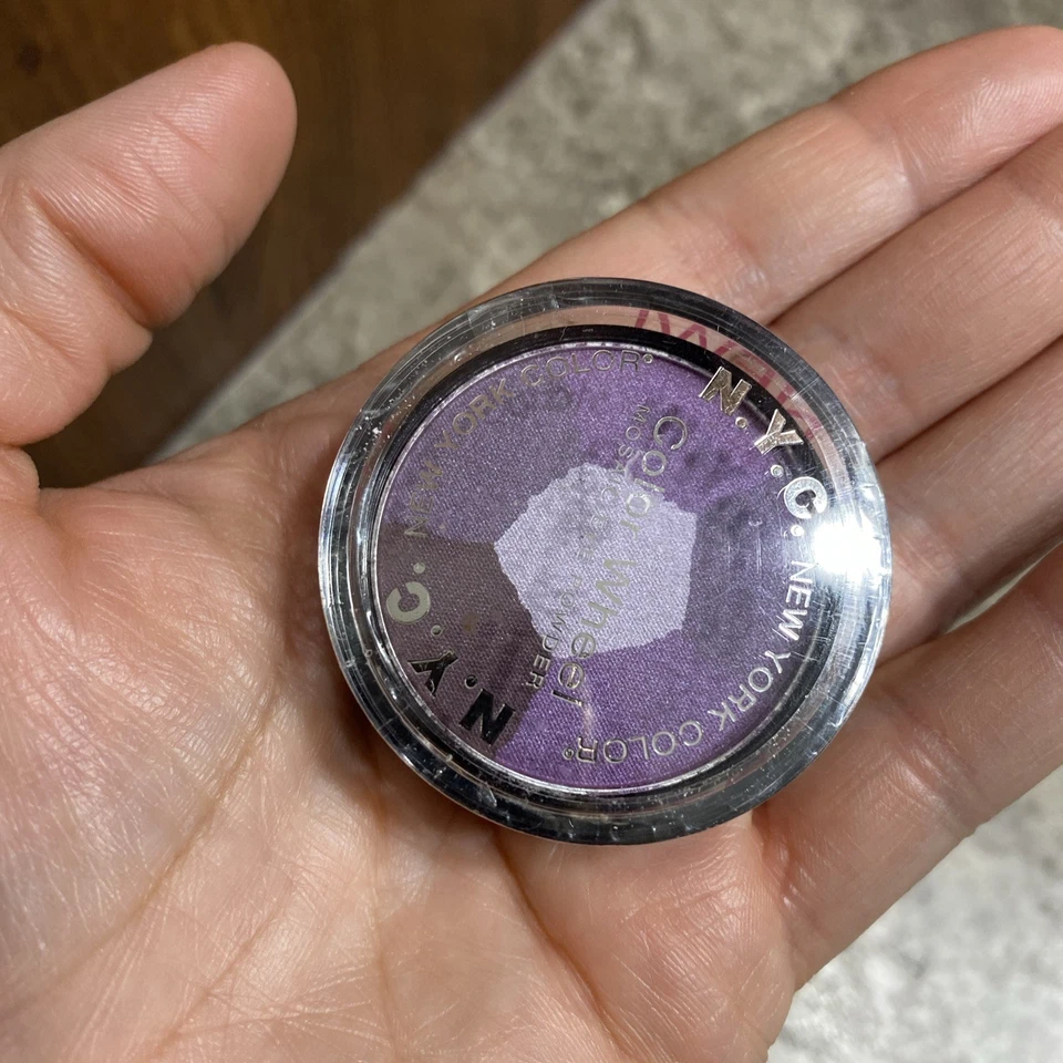 NYC New York Color Wheel Mosaic Eye Powder Shadow Purple Rain NEW - Image 3 of 3