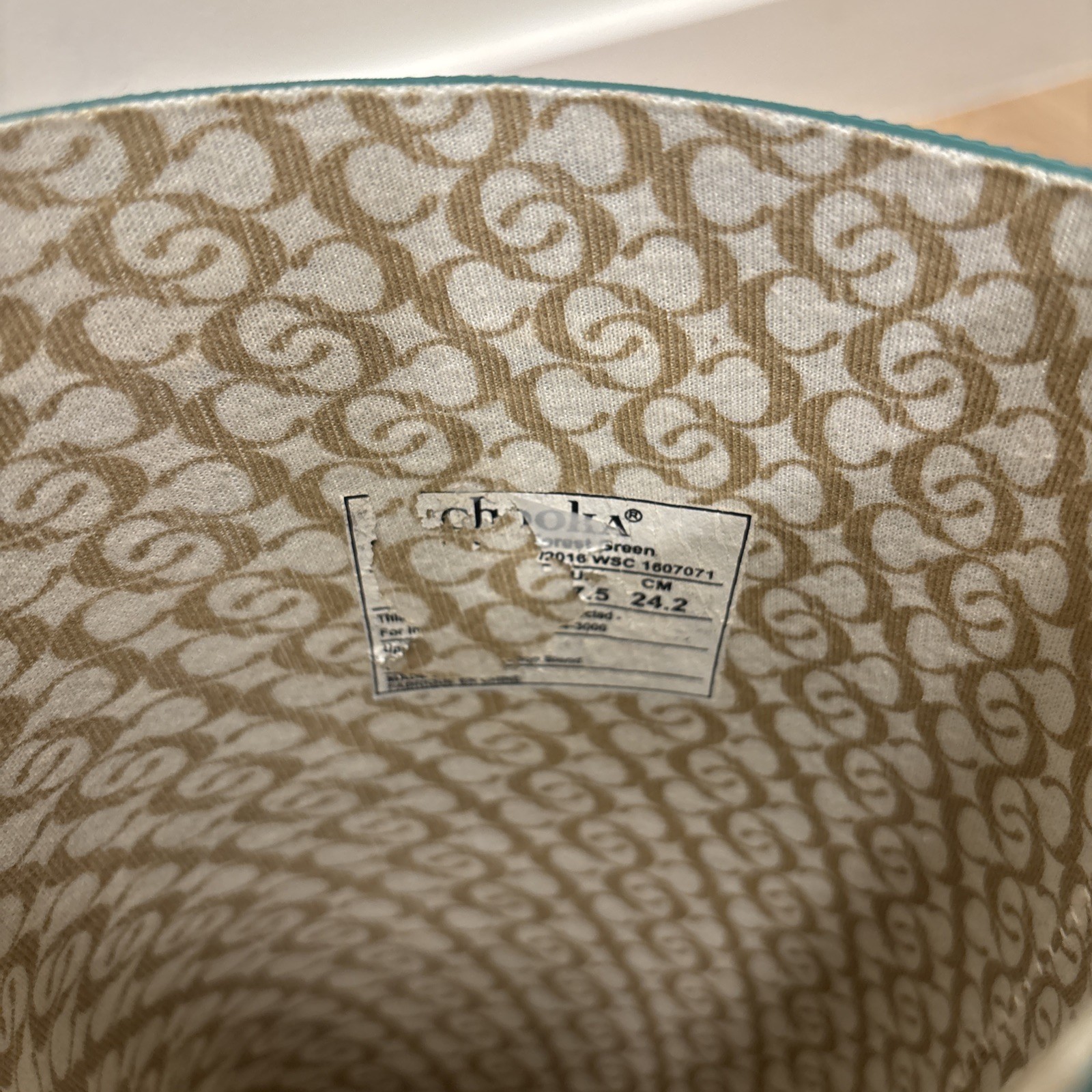 Top Solid-Forest Green Turquoise Chooka Waterproo… - image 7