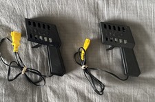 Lot Of 2 TYCO Trigger Style Slot Car Controllers With Plug Ends- Black - Tested