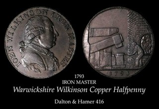 1793 Warwickshire Wilkinson Conder Halfpenny D&H 416