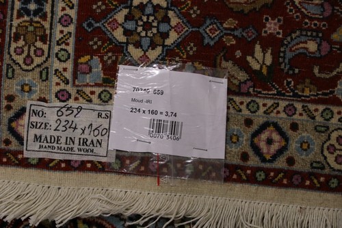 Magnifique Tapis Persan Moud (234 X 160 Cm) Tapis Oriental De Haute Qualité Neuf - Bild 13 von 13