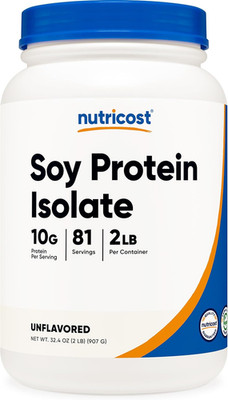 Soy Protein Isolate Powder, 2 LB Unflavored - 10 Grams of Protein per Serving, V