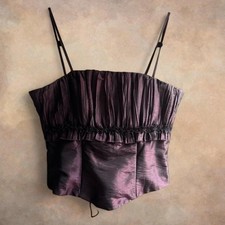 Purple Vintage Euro Fairy Corset Top