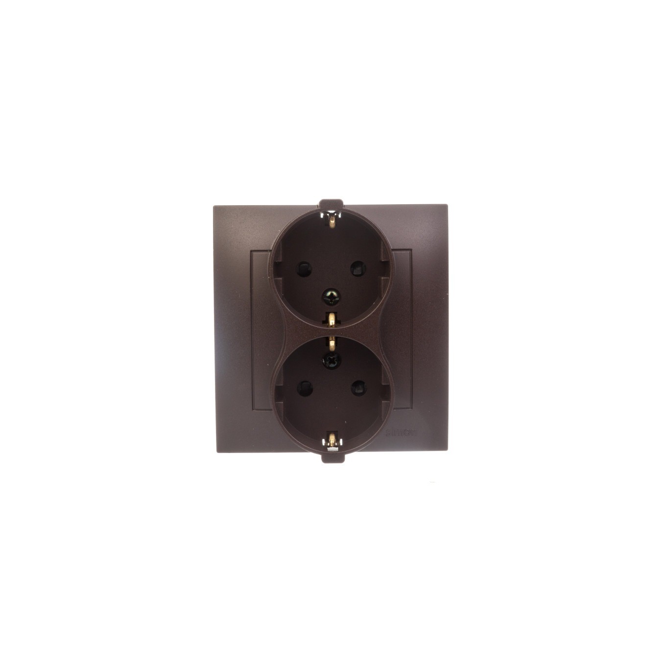 Schuko double socket with/u 16A IP20 with Simon 54 DGSz2Z/46
