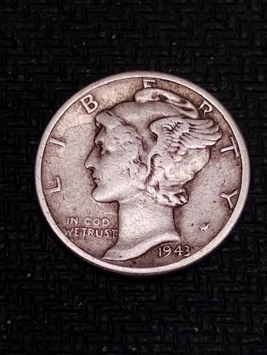 1943 (Philadelphia) Mercury Dime United States 10C in ExtraFine condition L#1130