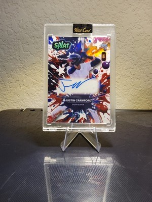 Justin Crawford 1/1 Auto - 2024 Wild Card Splat Baseball