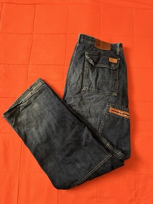 Vintage Ecko Unltd Jeans Mens 34 Blue Carpenter Baggy Loose Denim Skater Y2K