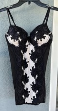 Victoria  s Secret Intimates Floral Lace Night Dress Corset SMALL FLAW Size 36B