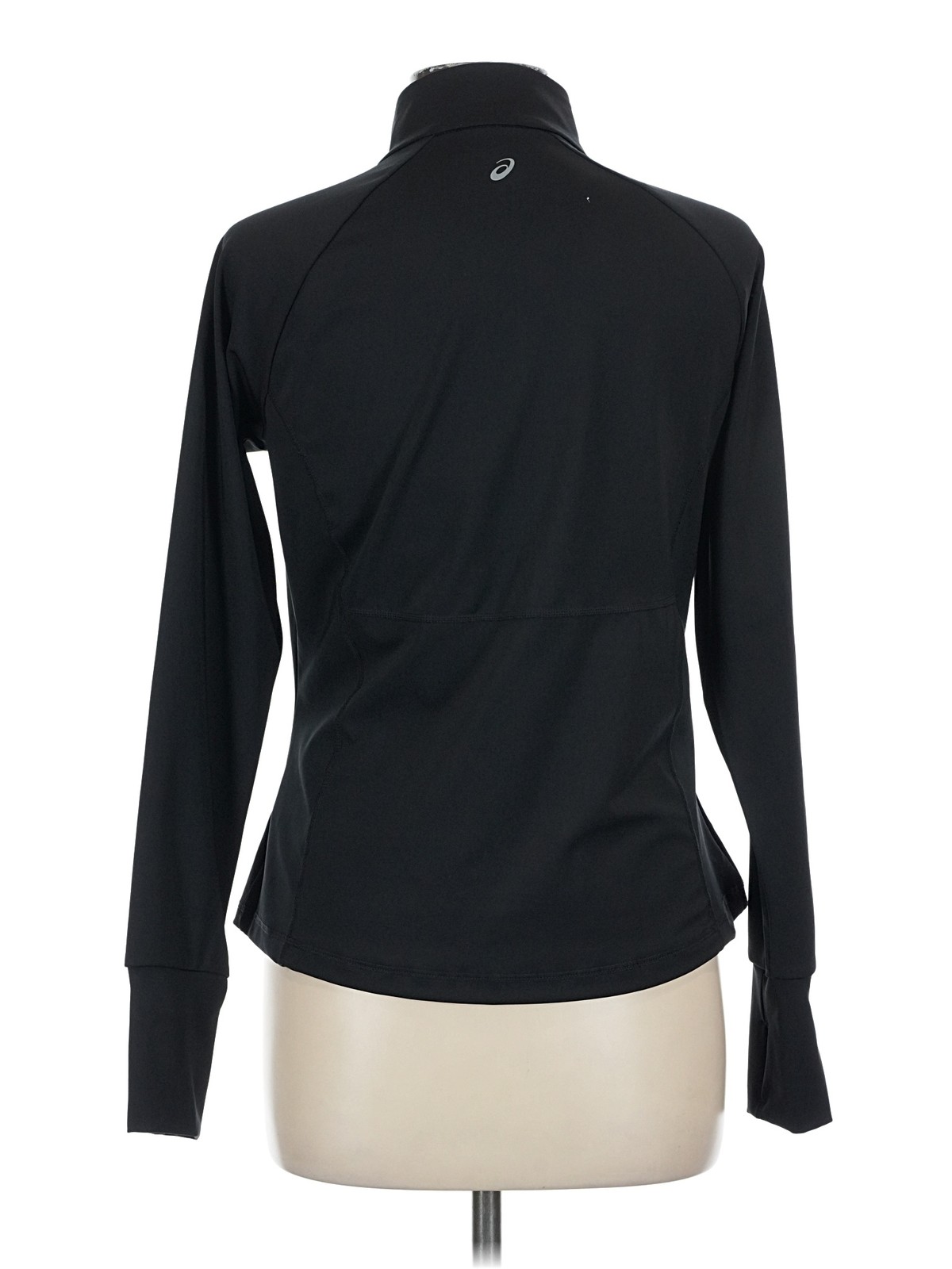 Asics Women Black Track Jacket L thumbnail 2