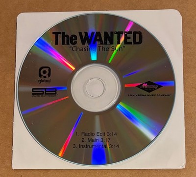 The Wanted - Chasing the Sun ULTRA RARE promo radio only CDr w/ exclusive tracks