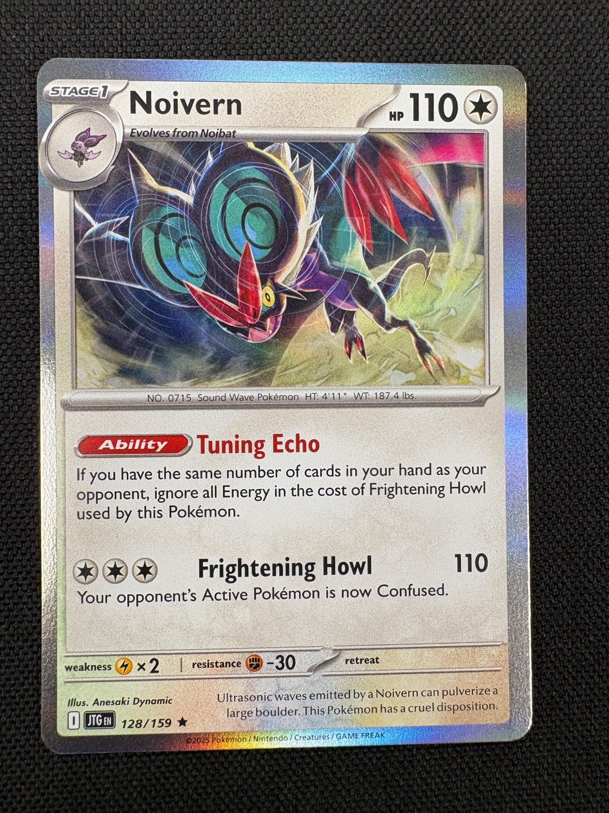 Noivern Journey Together 128/159 Rare Holo Pokemon Near Mint