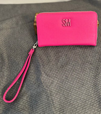 Steve Madden - Pink Zip-Around Women’s Wristlet Wallet w/ Wrist Strap Organizer