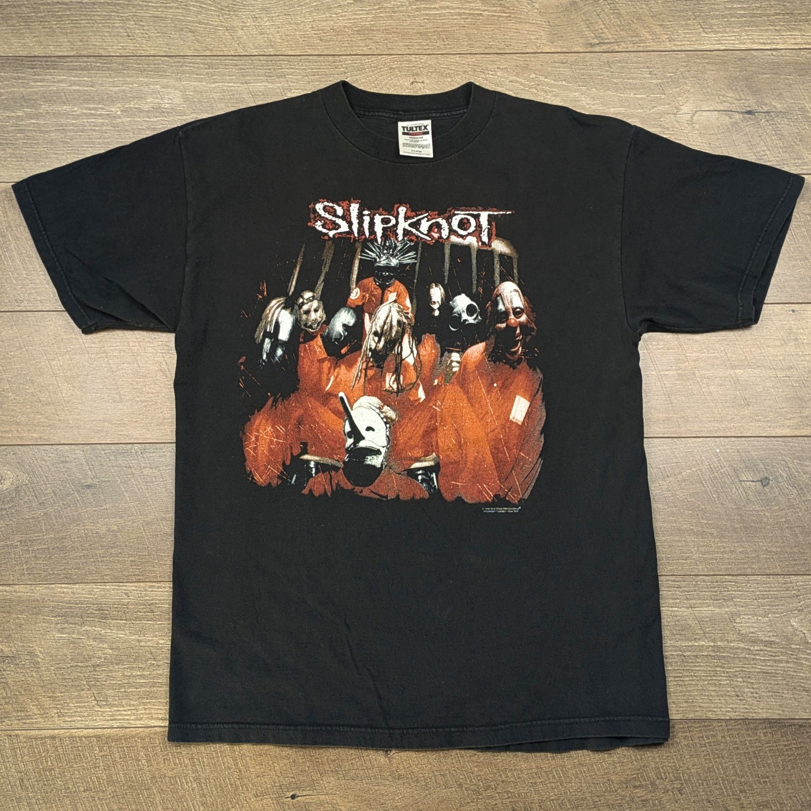 Vintage 1999 Slipknot Self Titled Shirt - XL Black Tultex Metal Band Tour