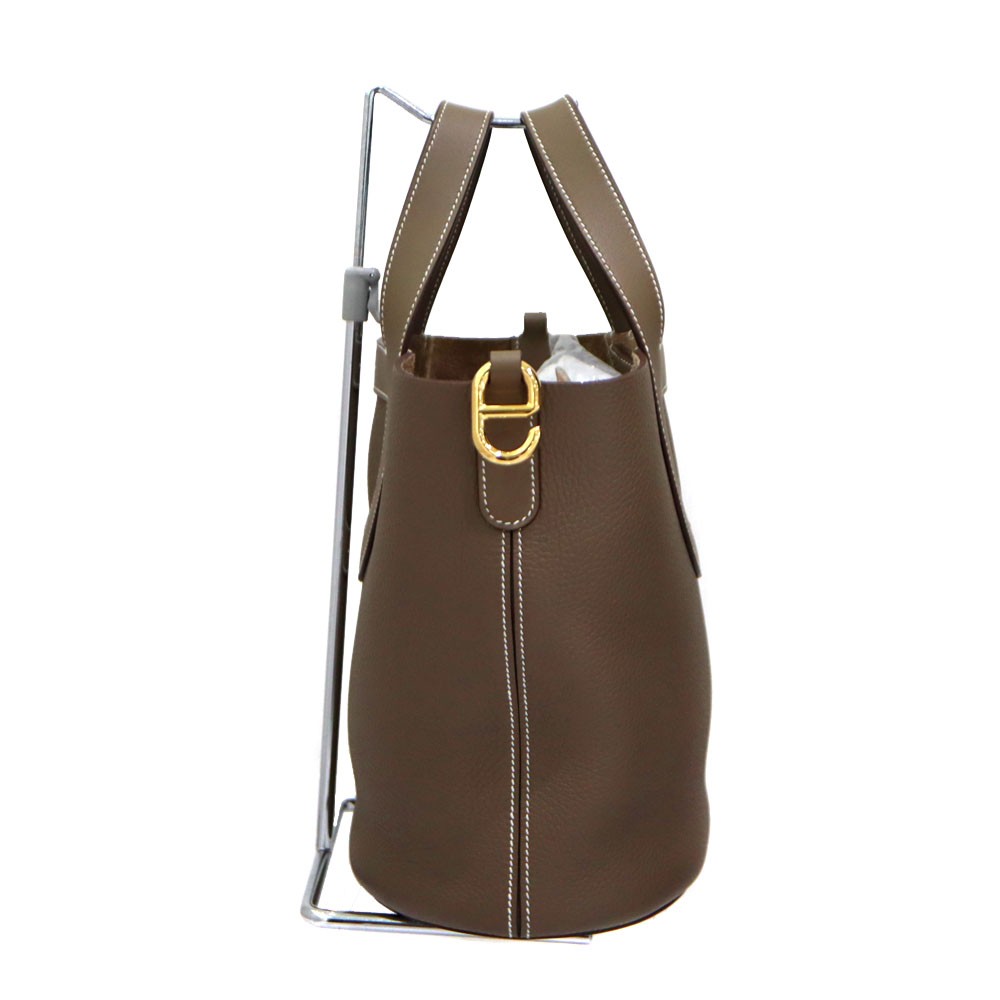Hermes In the Loop 23 Taurillon Clemence Brown Handbag 2023 Women's #KNB059 image 4