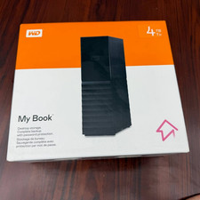 WD My Book 4TB External USB Hard Drive Western Digital WDBBGB0040HBK - Black