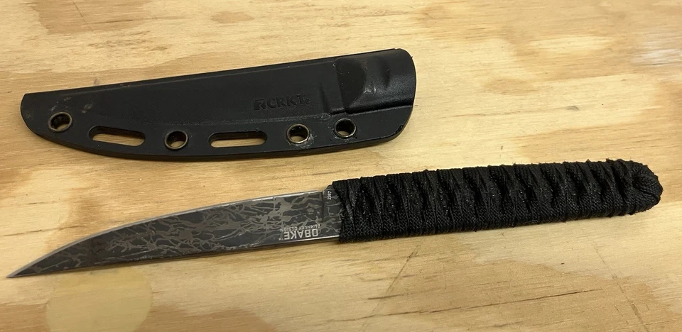 Cuchillo de hoja fija CRKT OBAKE 3,6" 8CR14mov hoja SS GFN funda 2,4 OZ Foto 4 de 4