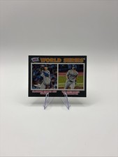 2026 Topps Heritage Dark Gray Border 312 2025 World Series Dodgers Glasnow/Smith